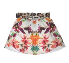 Saia Prene Estampada com Cinto da Alphorria A.Cult. - Tamanho M Saia Prene Estampada com Cinto da Alphorria A.Cult. - Tamanho M