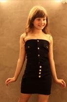 Saia Preta Brim infantil- Boladinhos. Saia Preta Brim infantil- Boladinhos.