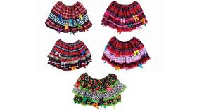 Saia Renda Caipira Quadrilha Festa Junina Feminina Mulher Adulta 40 cm