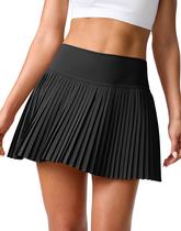 Saia SANTINY Plissada de Tênis com Bolsos - Preta Saia SANTINY Plissada de Tênis com Bolsos - Preta