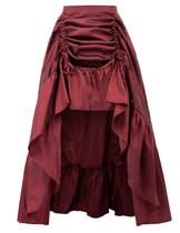 Saia Scarlet Darkness Ren Faire Victorian Steampunk Wine M
