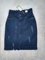Saia secretaria no jeans