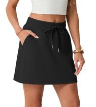 Saia Short Atlético GRECERELLE com Shorts Embutidos Preto Saia Short Atlético GRECERELLE com Shorts Embutidos Preto