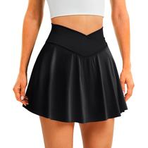 Saia Short DLOODA Cintura Alta Crossover Tênis Preta XL