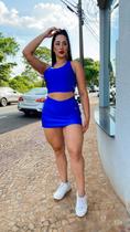 Saia Shorts Beach Tennis Azul Saia Shorts Beach Tennis Azul