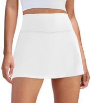 Saia-Shorts Feminina DLOODA Cintura Alta para Tênis e Golfe
