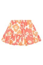 Saia shorts infantil menina em viscose floral Brandili
