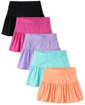 Saia Shorts The Children's Place para Meninas 5 Unidades Multicoloridas Saia Shorts The Children's Place para Meninas 5 Unidades Multicoloridas