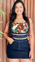 Saia Slim Jeans Preto Com Cinto Barra Feita Saia Slim Jeans Preto Com Cinto Barra Feita
