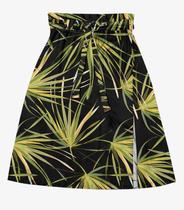 Saia Super Midi Secret Glam Preto