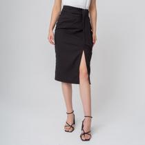 Saia susie midi com laço feminina