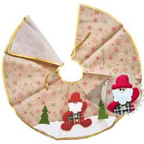 Saia Tapete Árvore De Natal Papai Noel - 60cm Saia Tapete Árvore De Natal Papai Noel - 60cm