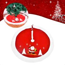 Saia Tapete Base Para Arvore De Natal 90Cm Decoração Saia Tapete Base Para Arvore De Natal 90Cm Decoração
