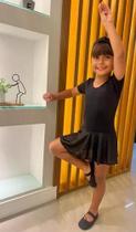 Saia Transpassada De Ballet Infantil Dança Uniforme Jazz