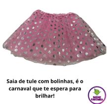 Saia tule bolinha festa carnaval bailarina fantasia