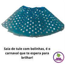 Saia tule bolinha festa carnaval bailarina fantasia