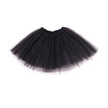 Saia Tule/fantasia Tutu Carnaval 40cm Preta