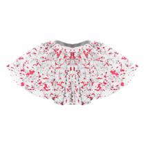Saia Tule Halloween Branca com Sangue - 30cm