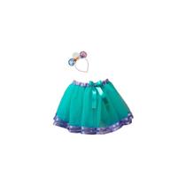 Saia Tule Sereia Com Tiara Saia Tule Sereia Com Tiara