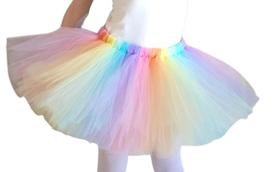 Saia tutu bailarina colorida tom pastel - Rikka Kids