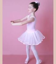 Saia tutu bailarina infantil rosa tamanho P Saia tutu bailarina infantil rosa tamanho P