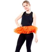 Saia tutu BellaSous de várias camadas para cheerleader Orange
