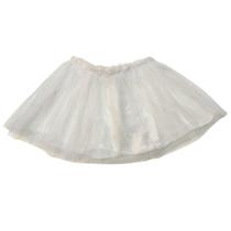 Saia Tutu Com Glitter - Branca