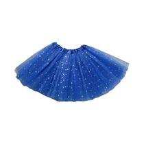 Saia Tutu Com Glitter E Lantejoulas Para Meninas, 3 Camadas De Tule, Pettiskirt Infantil Em Chiffon