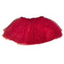 Saia Tutu Com Glitter - Vermelha
