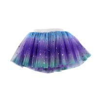 Saia Tutu De Camadas Múltiplas Para Meninas Princesas Com Cintura Elástica Em A, Cores Sortidas