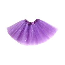 Saia Tutu De Glitter Com Lantejoulas Para Meninas, 3 Camadas De Tule, Saia Infantil De Chiffon 2-8T
