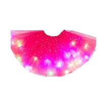 Saia Tutu De Princesa Com Luz LED Para Meninas, Fantasia De Dança Para Casamento Infantil, Cosplay,