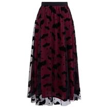 Saia tutu de tule CHICWISH Velvet Bats, cintura elástica feminina