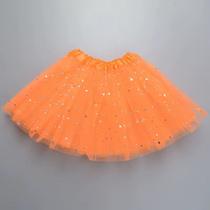 Saia Tutu De Tule Infantil Coloridas Brilhantes