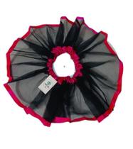 Saia Tutu de Tule Preto e Pink