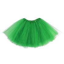 Saia tutu de tule Yolev 1950 Vintage Bubble para mulheres verde