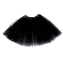 Saia tutu feminina para adultos, tule de três camadas, 12 cores