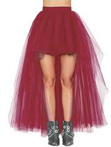 Saia tutu MisShow feminina para festa de Halloween de tule alto e baixo