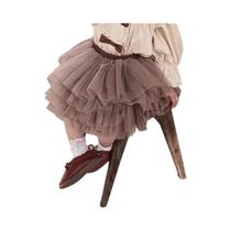 Saia Tutu Preta Fluffy Para Meninas Pequenas, Vestido De Princesa Em Tule Para Dança De Ballet, Saia