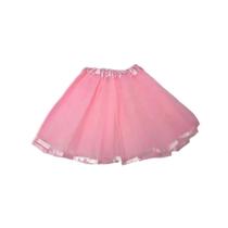 Saia Tutu Tule Infantil festas Carnaval Halloween Com Cetim Nas Pontas