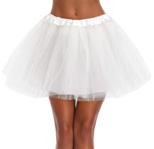Saia Tutu v28 Classic Elastic de 3, 4, 5 camadas de tule para mulheres