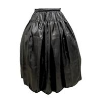 Saia Umbanda Candomblé Feminina Cetim Preta Saia de Ração Saia Terreiro