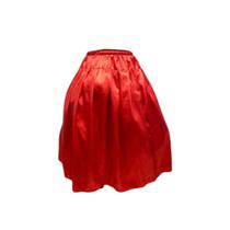 Saia Umbanda Candomblé Feminina Cetim Vermelha Saia de Ração Saia Terreiro