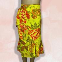 Saia Vânia Neon - Saia envelope com babado Saia Vânia Neon - Saia envelope com babado