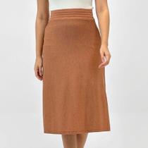 Saia Via Tricot Midi Godê Modal Feminina Saia Via Tricot Midi Godê Modal Feminina