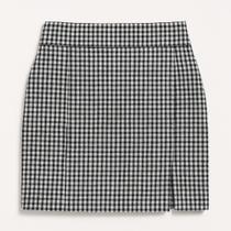 Saia Xadrez Quadriculada Preta e Branca Saia Xadrez Quadriculada Preta e Branca