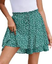 Saias e saias SimpleFun Floral Green para mulheres tamanho M Saias e saias SimpleFun Floral Green para mulheres tamanho M