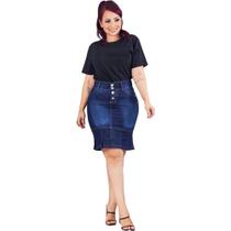 Saias Jeans Gospel Moda Femininas midi