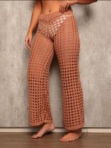 Saida calça de croche modelo 1
