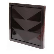 Saida De Ar Grade Grelha Auto Fechante 150mm Preto